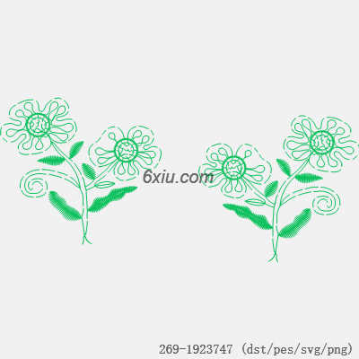 svg矢量绣花图下载