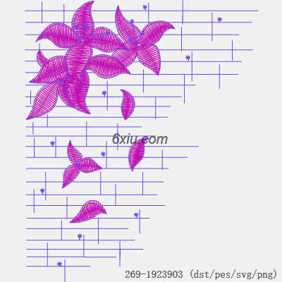 svg矢量绣花图下载
