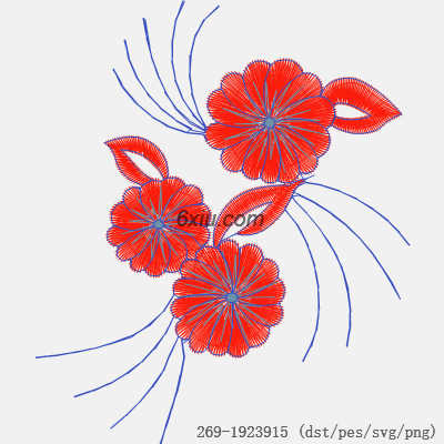 svg矢量绣花图下载