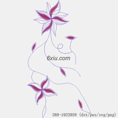 svg矢量绣花图下载