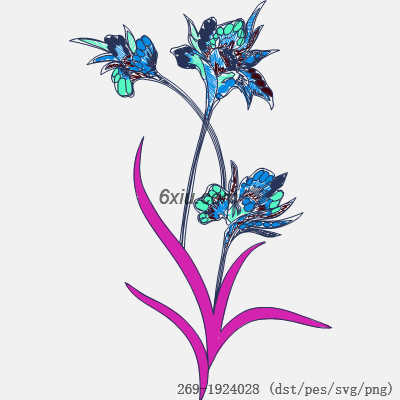 svg矢量绣花图下载