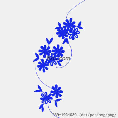svg矢量绣花图下载