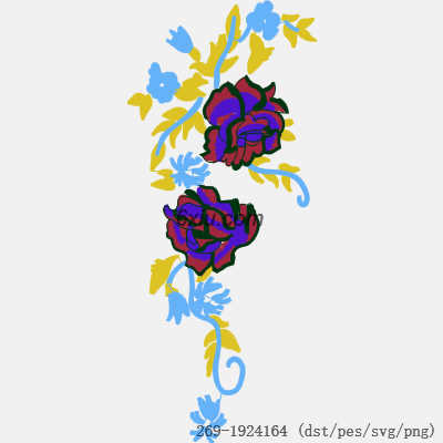 svg矢量绣花图下载
