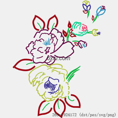 svg矢量绣花图下载