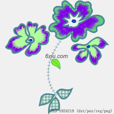 svg矢量绣花图下载