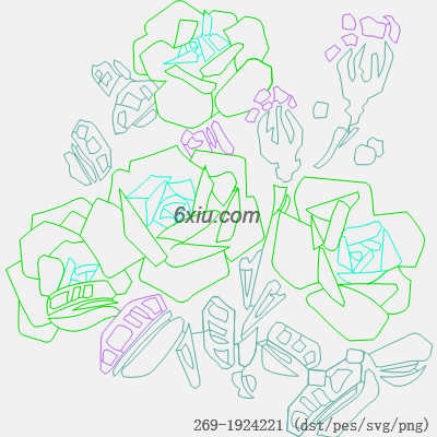 svg矢量绣花图下载