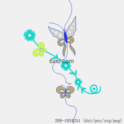 svg矢量绣花图下载