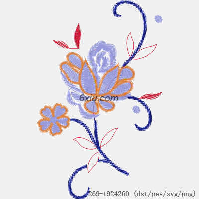 svg矢量绣花图下载