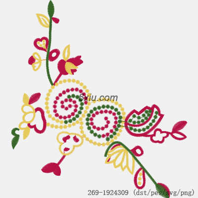 svg矢量绣花图下载