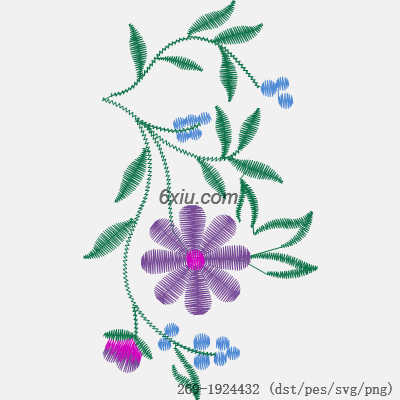 svg矢量绣花图下载