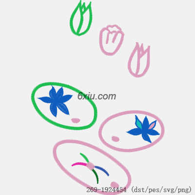 svg矢量绣花图下载