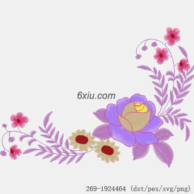 svg矢量绣花图下载