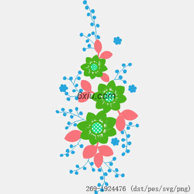 svg矢量绣花图下载
