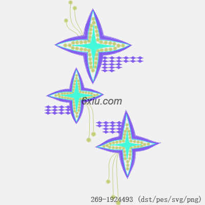 svg矢量绣花图下载