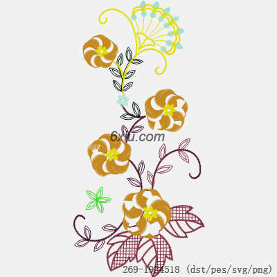 svg矢量绣花图下载