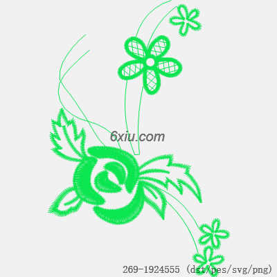 svg矢量绣花图下载