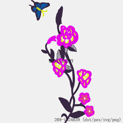 svg矢量绣花图下载