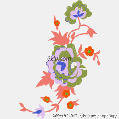 svg矢量绣花图下载