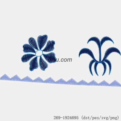 svg矢量绣花图下载