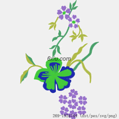 svg矢量绣花图下载