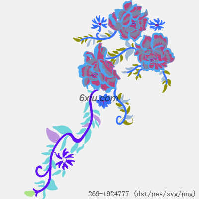 svg矢量绣花图下载