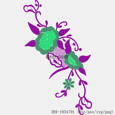 svg矢量绣花图下载