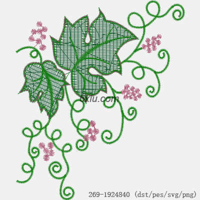 svg矢量绣花图下载