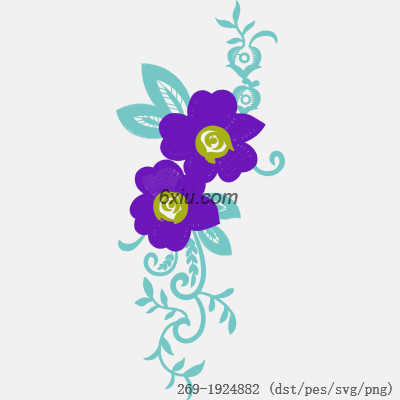 svg矢量绣花图下载