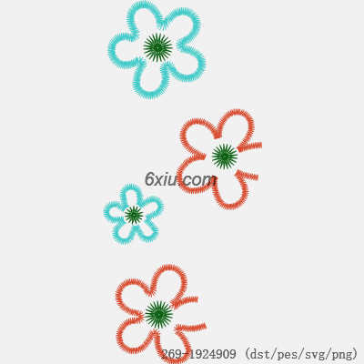svg矢量绣花图下载
