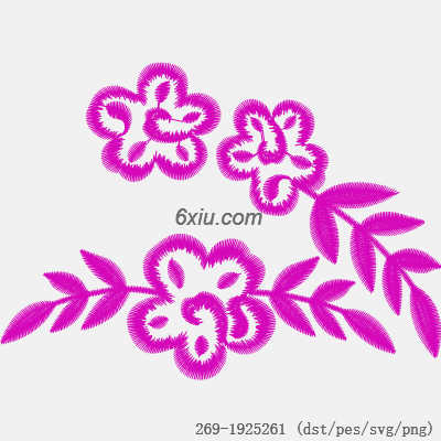 svg矢量绣花图下载
