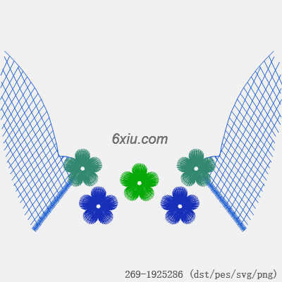 svg矢量绣花图下载