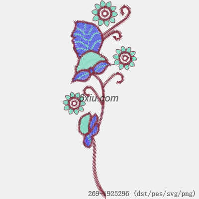 svg矢量绣花图下载