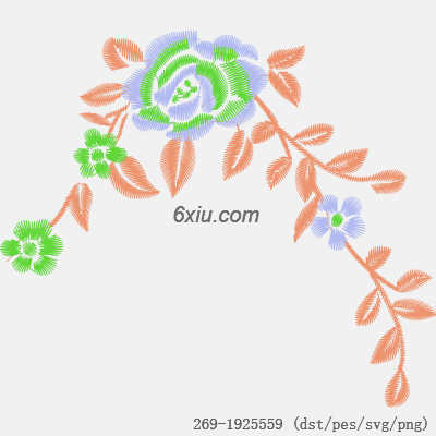 svg矢量绣花图下载