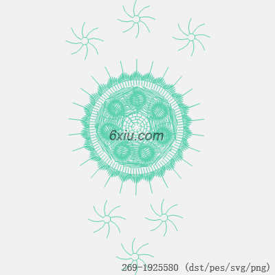 svg矢量绣花图下载