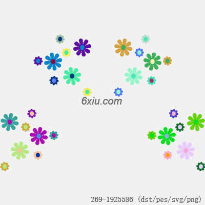 svg矢量绣花图下载