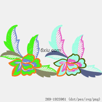 svg矢量绣花图下载