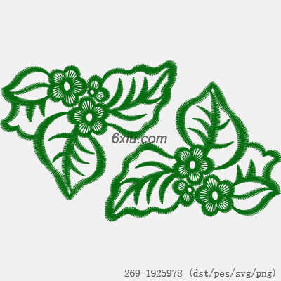 svg矢量绣花图下载