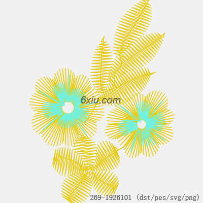 svg矢量绣花图下载