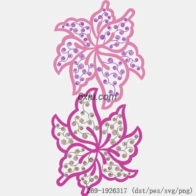 svg矢量绣花图下载
