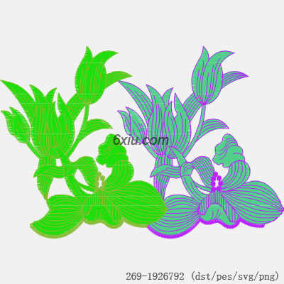 svg矢量绣花图下载