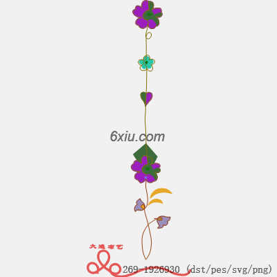 svg矢量绣花图下载