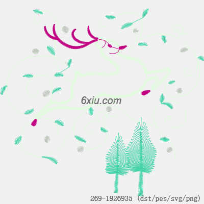 svg矢量绣花图下载