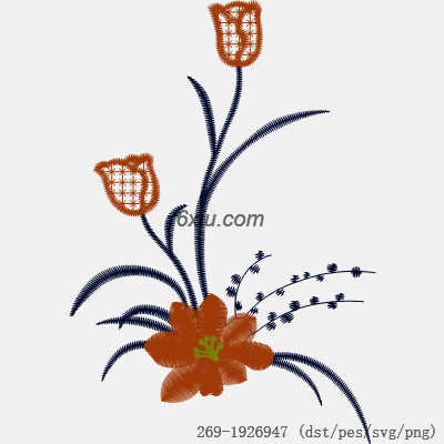svg矢量绣花图下载
