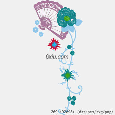 svg矢量绣花图下载