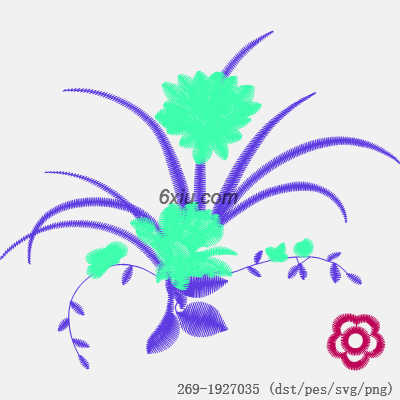 svg矢量绣花图下载