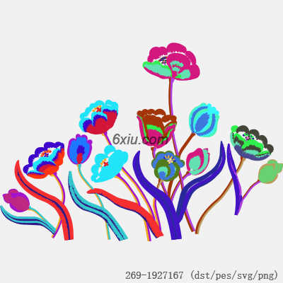 svg矢量绣花图下载