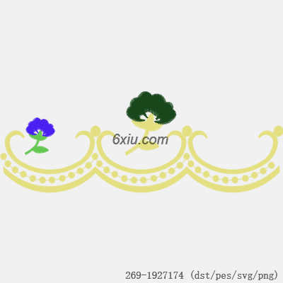 svg矢量绣花图下载