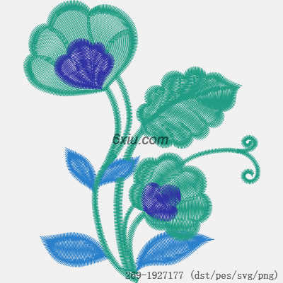 svg矢量绣花图下载