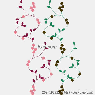 svg矢量绣花图下载
