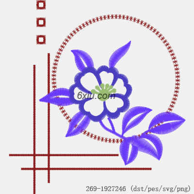 svg矢量绣花图下载